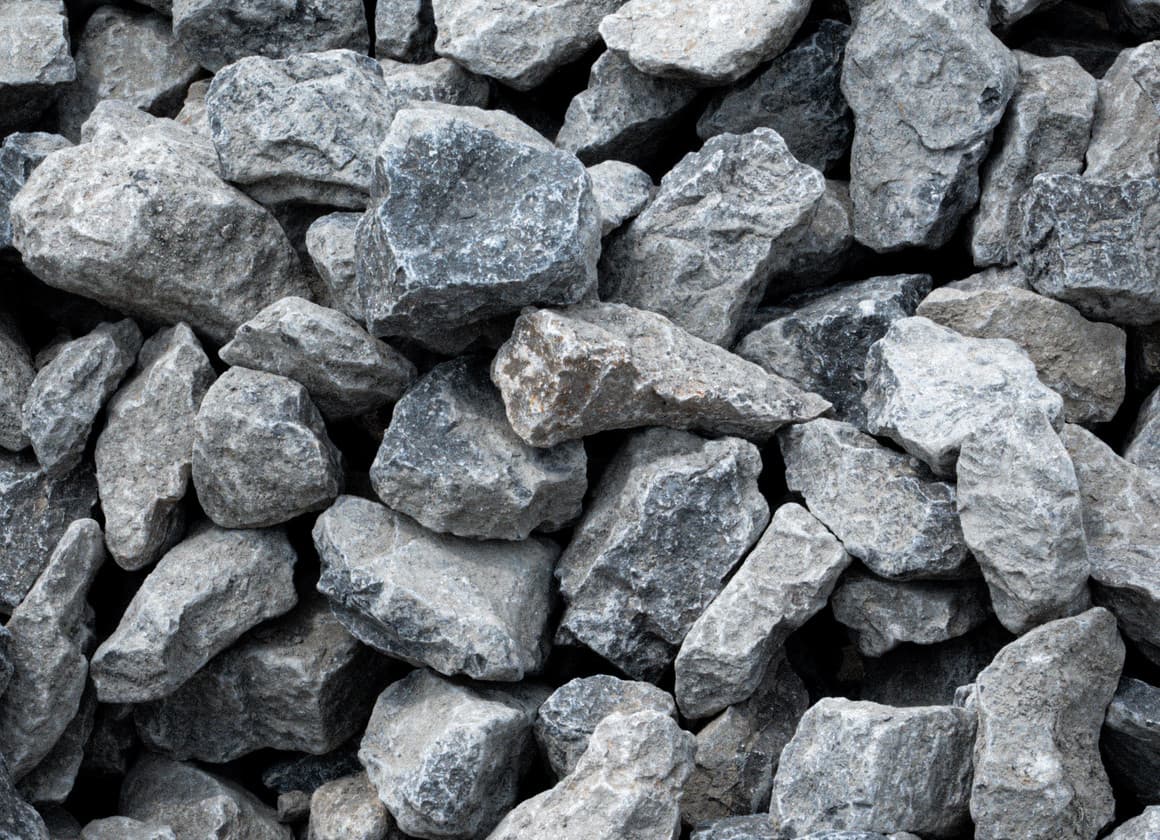 Black granite decorative stone for modern landscaping accents